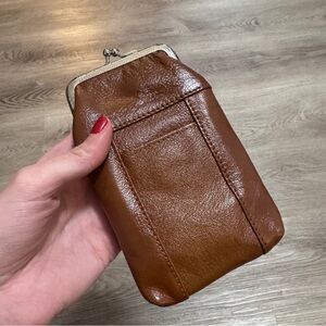 Brown Cigarette Pouch Case Holder Bag Clasp Smoker
